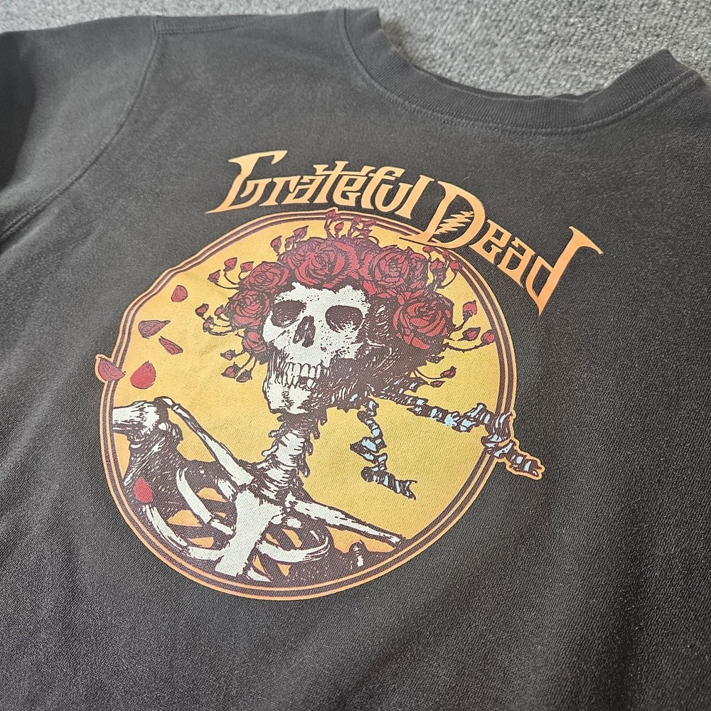 Grateful Dead Women's Bertha Skeleton Sweatshirt‎ Roses Deadhead Music Size XL